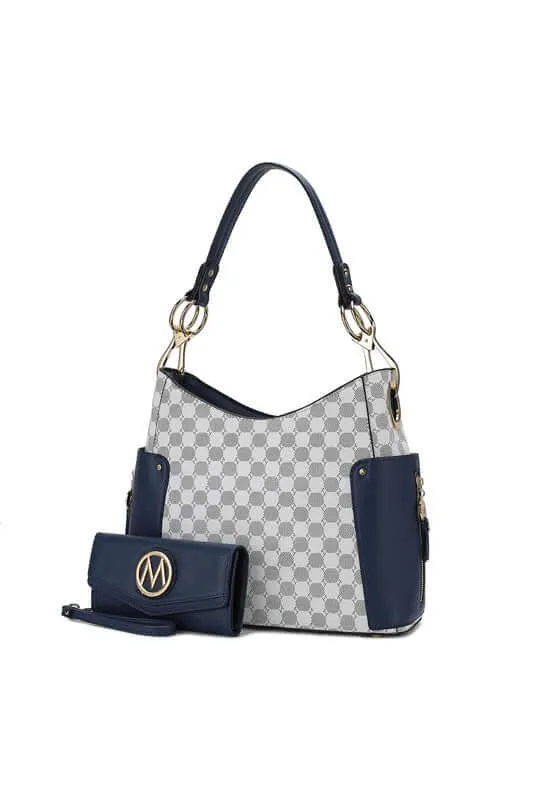 MKF Penelope Circular Print Shoulder and Wallet Set