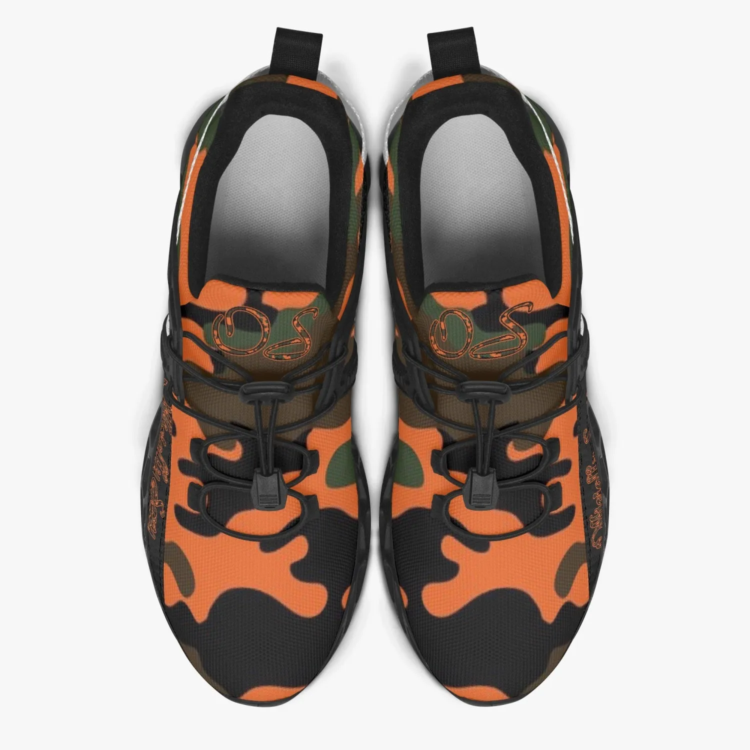 Officially Sexy Orange Army Camouflage Collection Mesh Running Shoes