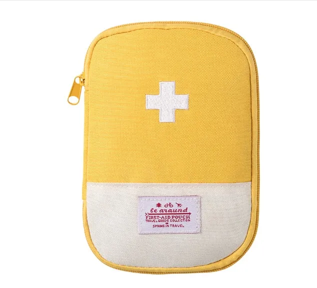Portable Organizer Mini Travel Bag First Aid Emergency Medical Kit Survival Bag Wrap Gear
