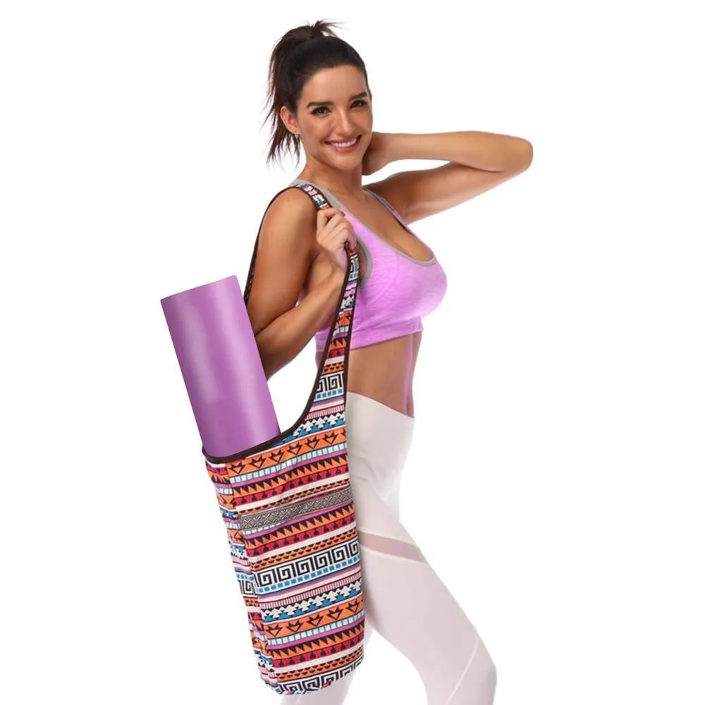 Printed Yoga Mat Tote Bag