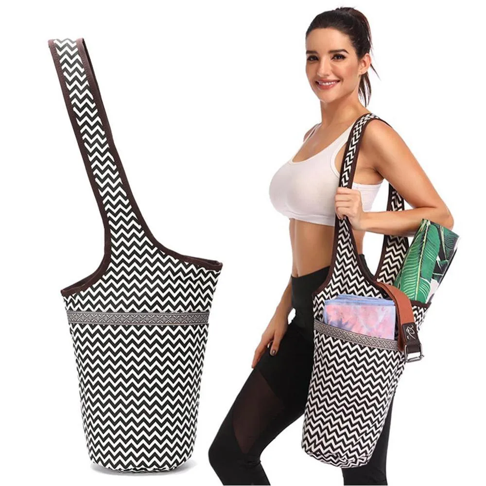 Printed Yoga Mat Tote Bag