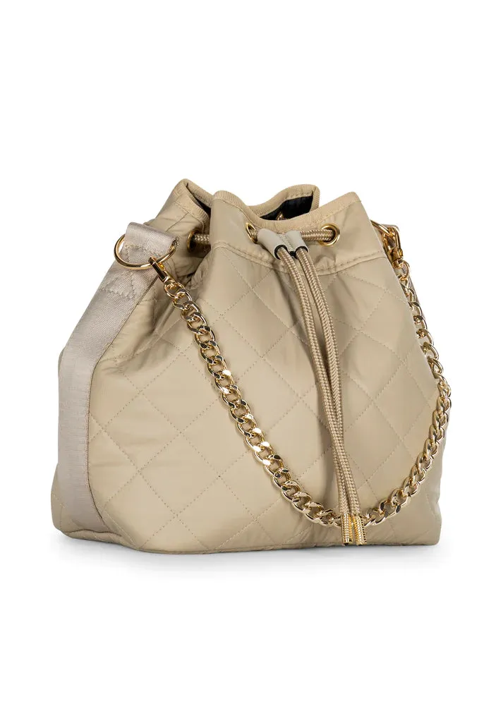 Quilted Bucket Bag Crossbody