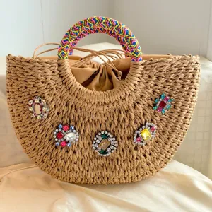 The Sloan Straw Handbag - One-of-a-Kind