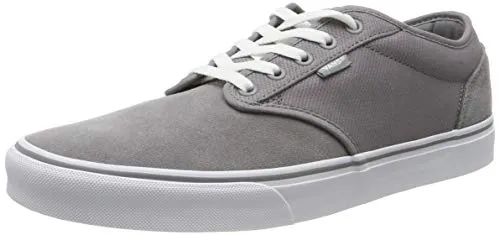 Vans Men's Low-Top Trainers, Grey Textile Suede, 9.5