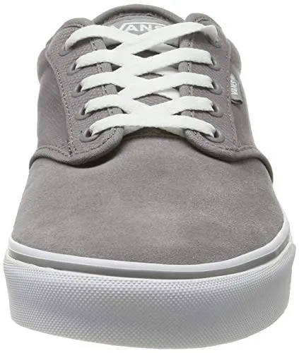 Vans Men's Low-Top Trainers, Grey Textile Suede, 9.5
