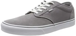 Vans Men's Low-Top Trainers, Grey Textile Suede, 9.5