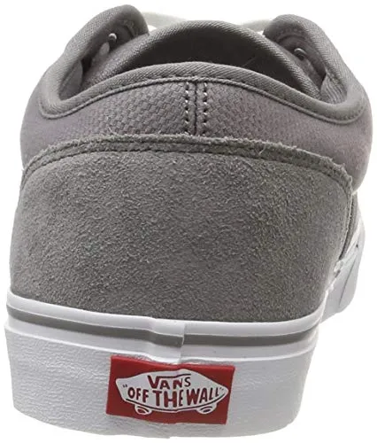 Vans Men's Low-Top Trainers, Grey Textile Suede, 9.5