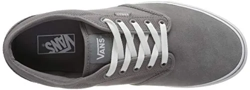 Vans Men's Low-Top Trainers, Grey Textile Suede, 9.5