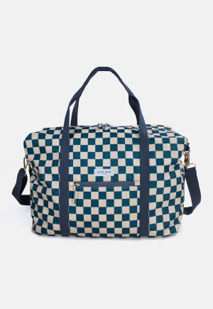 WEEKENDER Checkerboard Teal & Beige