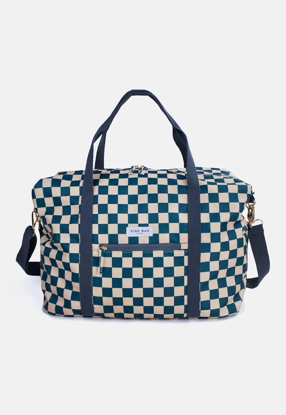 WEEKENDER Checkerboard Teal & Beige