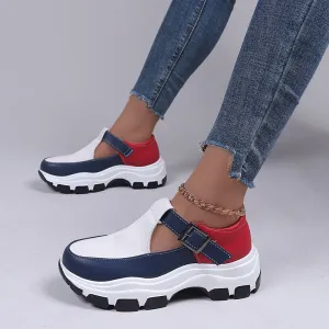 Women's Running Shoes Casual Platform Shoes Outdoor Sneakers Fall Fashion White Vulcanized Shoes Zapatillas Mujer Large Size 43