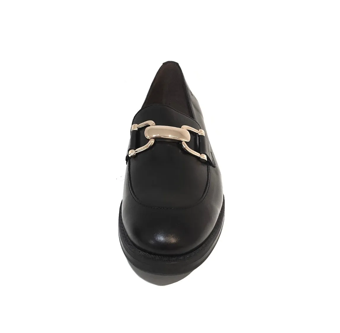 Wonders A-7252 Black Negro Oregon Leather Loafer Made In Spain