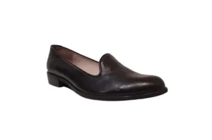 Wonders B-6012 Black Leather Court Shoe Made In Spain