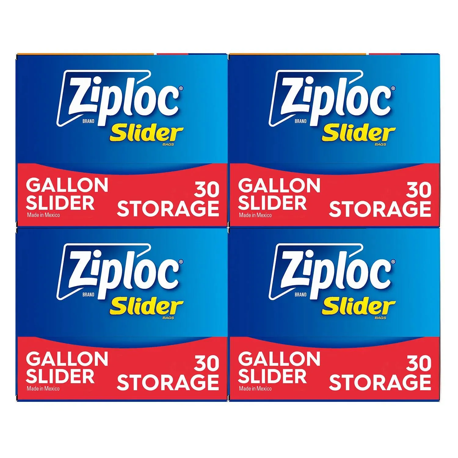 Ziploc Storage Slider Gallon Bags, 120 ct.