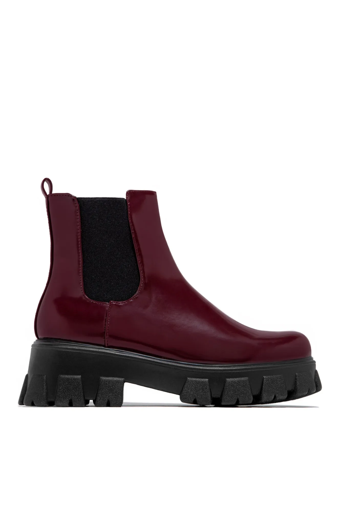 Zuzanna Combat Boots - Black PU